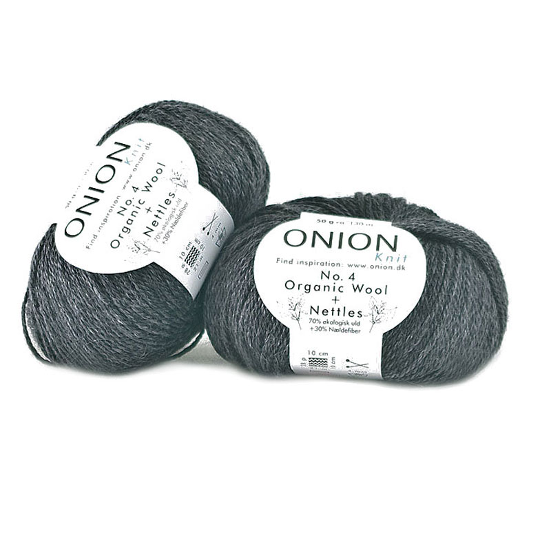 Koksgrå No. 4 Organic Wool + Nettles Onion 802