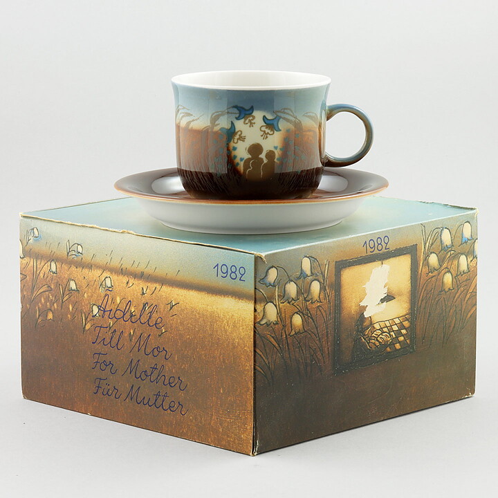 Heljä Liukko-Sundström (Äidin Kuppi 1982) Heartwarming Mother's Cup <with Box>