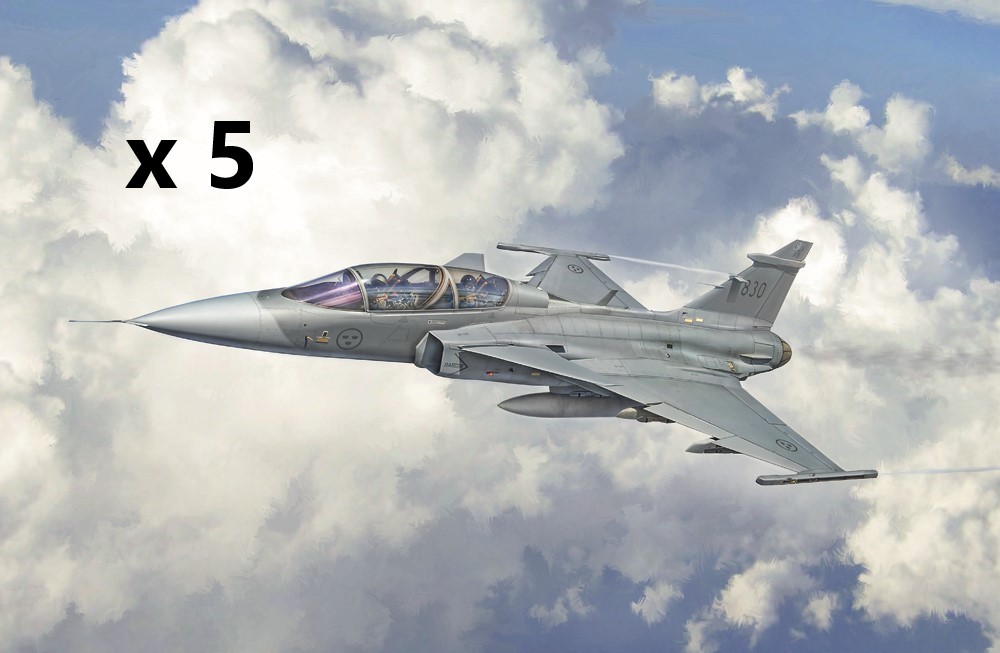 1/48 5 x  IT2664 JAS 39 GRIPEN TWIN SEATER