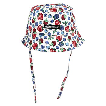sun hat with strings BERRY