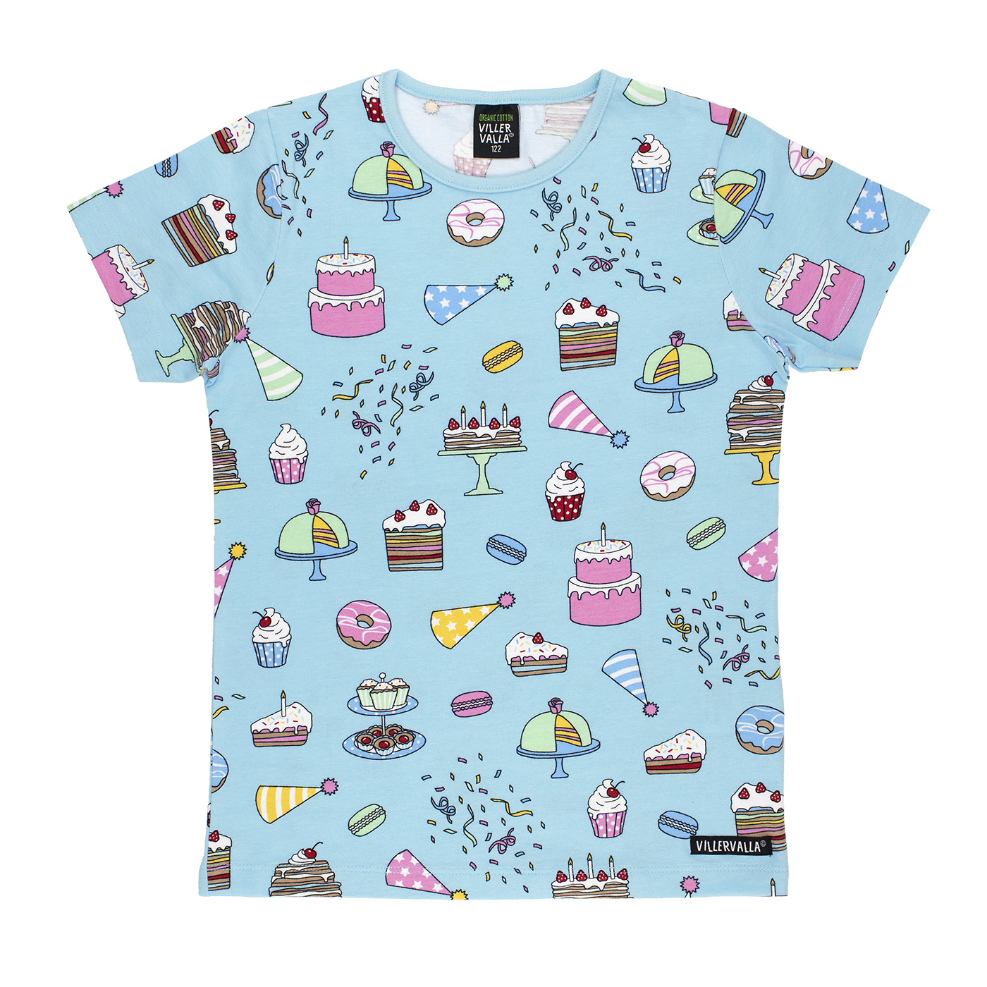 CREAM SHORT SLEEVE T-SHIRT WITH ICE CREAM PATTERN, COTTON, BABY