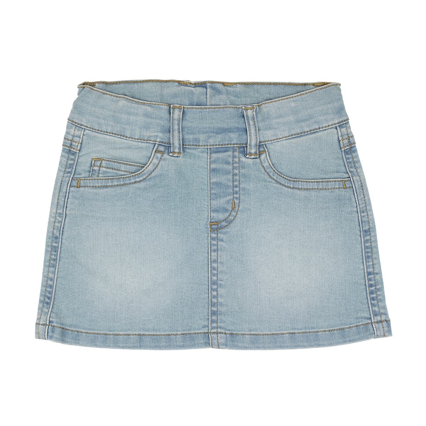 kjol STRETCH DENIM LIGHT WASH