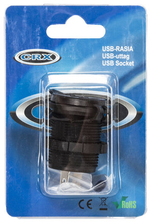 USB-Uttag 6-30V 5V-4.8A 2-Port - 3