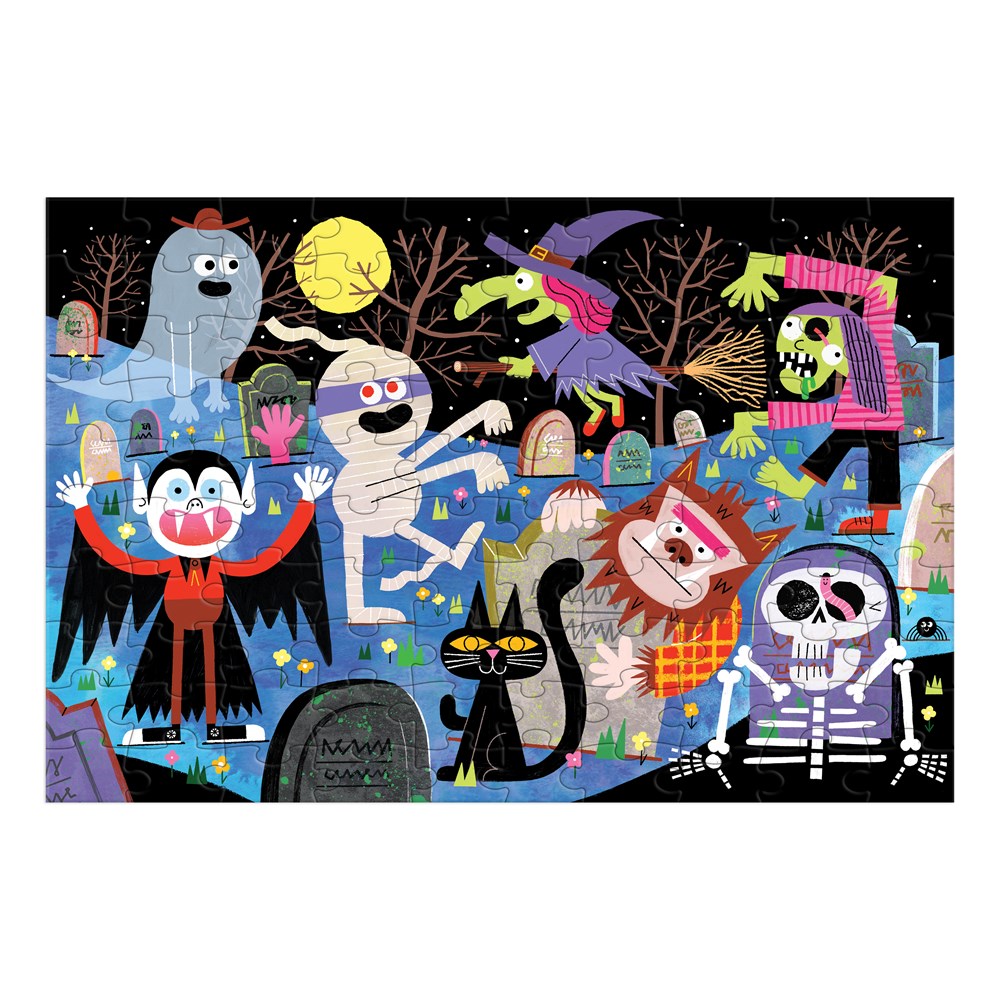 Haunted Graveyard 100 Piece Glow in the Dark Puzzle - 3