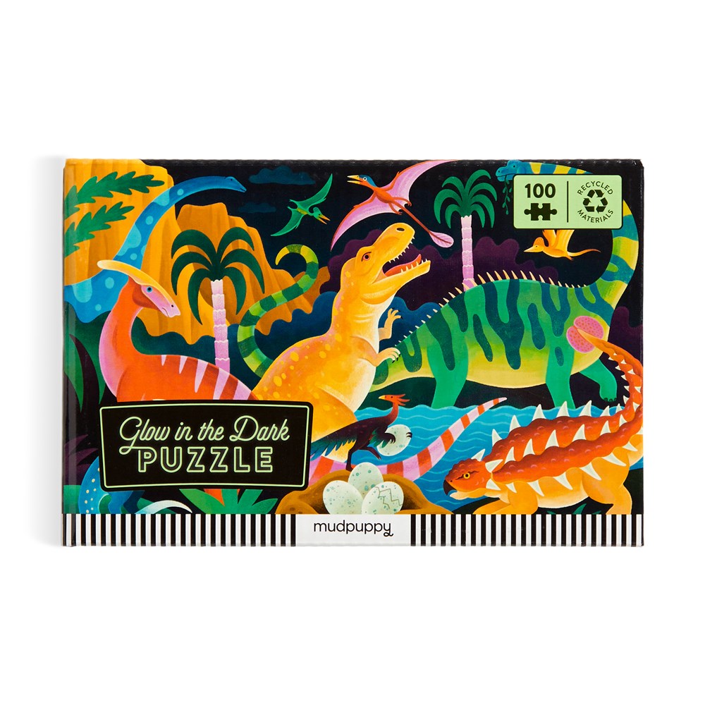 Dinosaur Park 100 Piece Glow in the Dark Puzzle - 2