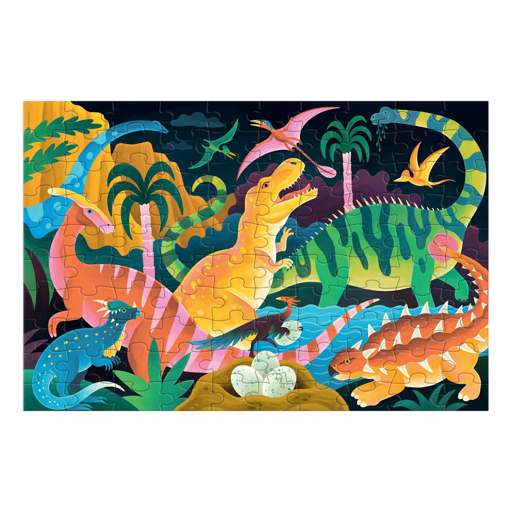 Dinosaur Park 100 Piece Glow in the Dark Puzzle - 3