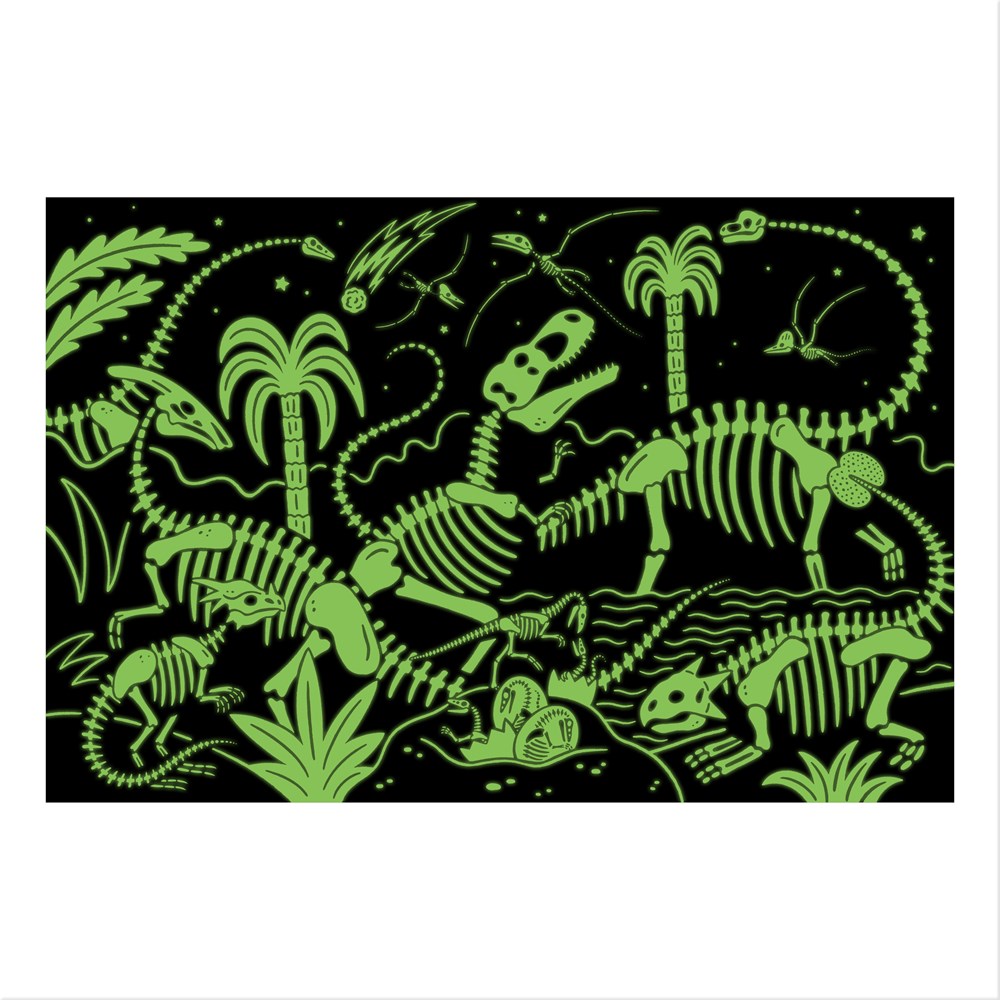 Dinosaur Park 100 Piece Glow in the Dark Puzzle - 4