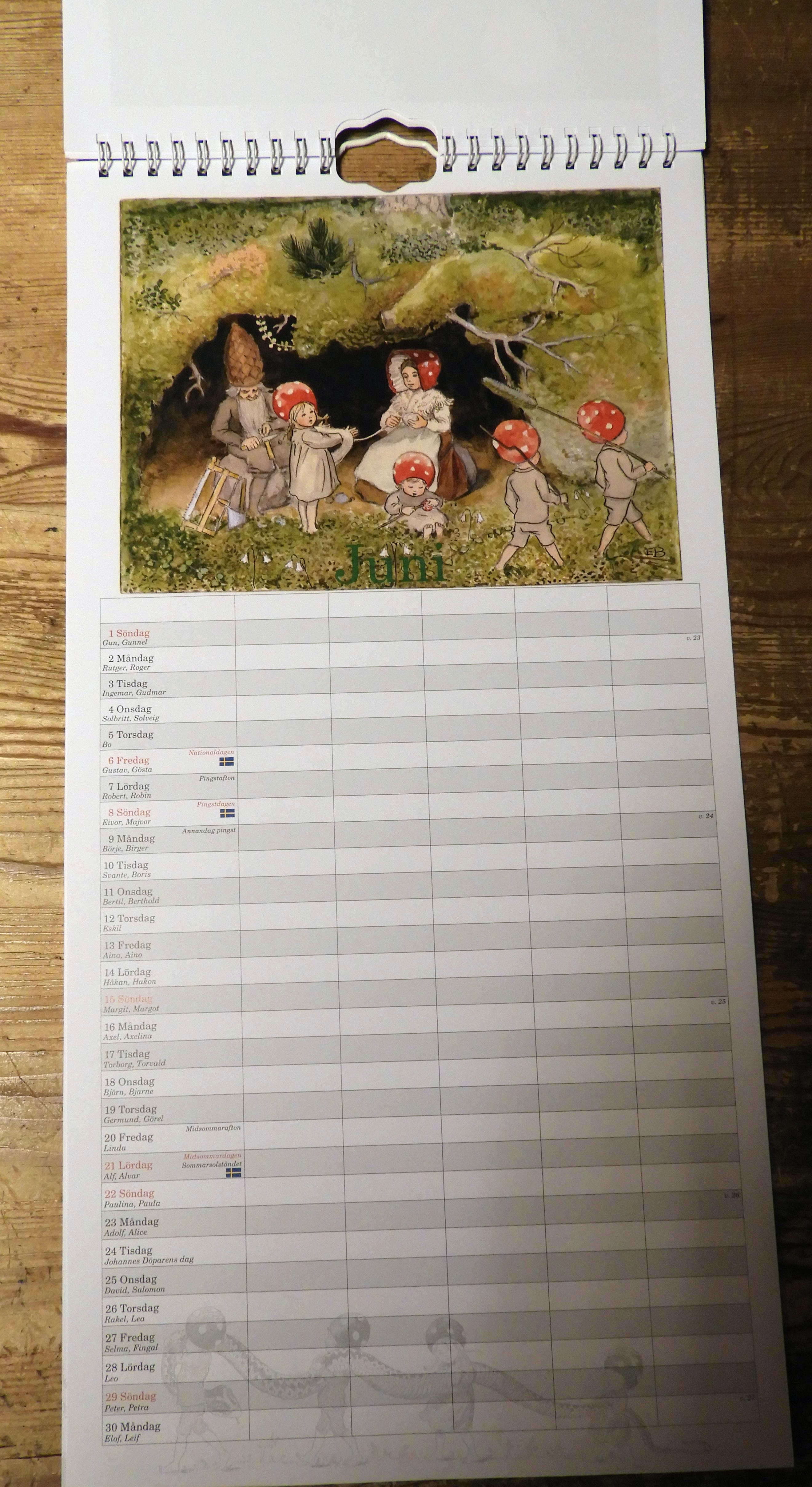 Tomtebobarnen familjekalender 2025 - 6