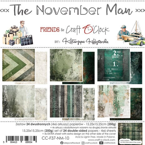 The November Man 6x6 Inch Paper Set 