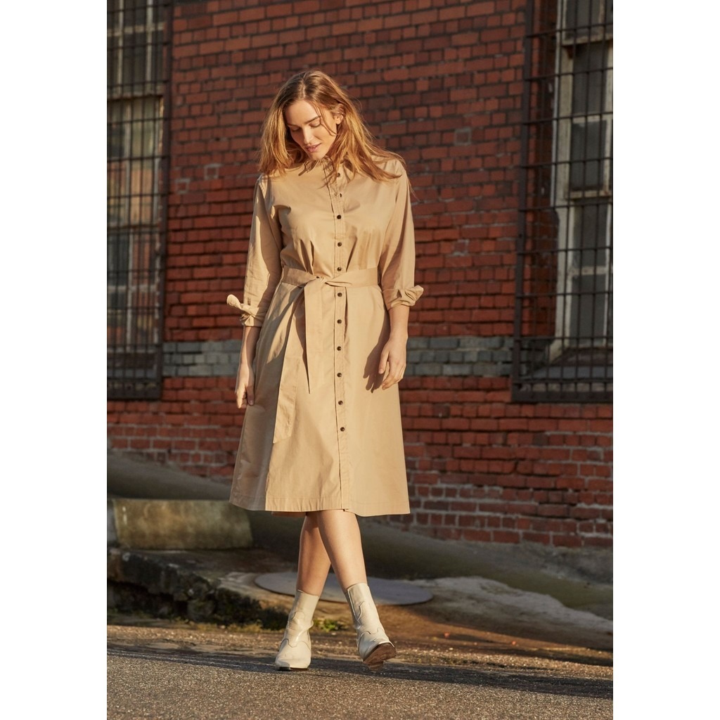 Sigga Shirt Dress - Camel - Isay  - 3