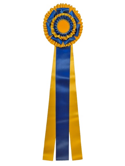 6247 - Rosette mit drei Kränzen und Blütenblättern, 71 cm