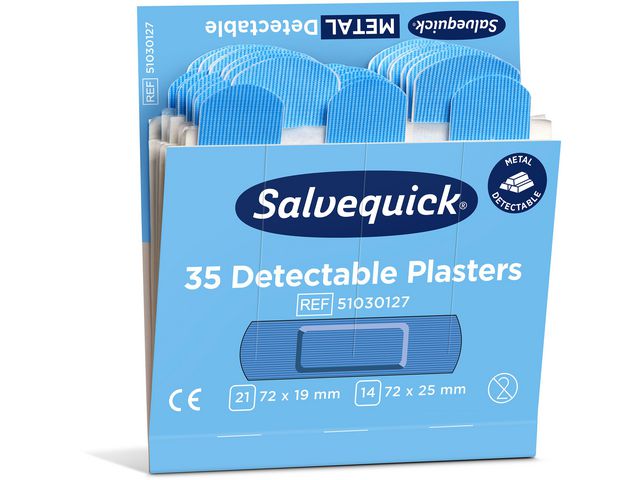 Plåster detect Blå, 6fp x 35st/Krt