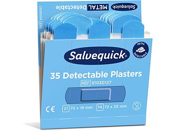 Plåster detect Blå, 6fp x 35st/Krt