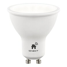 QNECT Smart Home LED-lampa, GU10, WiFI 2,4GHz, 5,5W, dimbar, vit