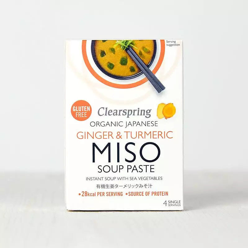 Miso soppa Ginger & Turmeric Clearspring 4p