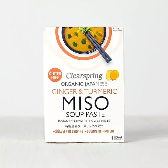 Miso soppa Ginger & Turmeric Clearspring 4p