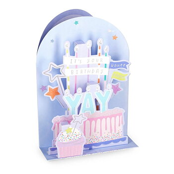 Popup Greeting card, Birthday cake, It´s your Birthday, Wahoo (BGPU0001)