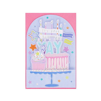 Popup Greeting card, Birthday cake, It´s your Birthday, Wahoo (BGPU0001)