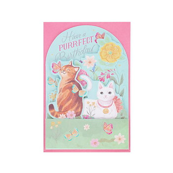 Popup Greeting card, Kitty, Have a purrfect Birthday (BGPU0002)