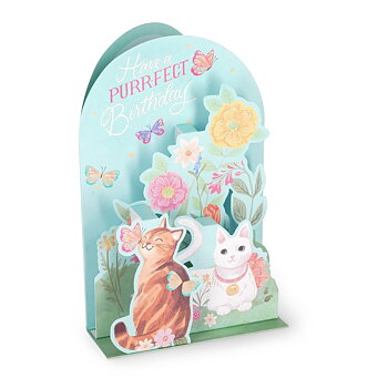Popup Greeting card, Kitty, Have a purrfect Birthday (BGPU0002)