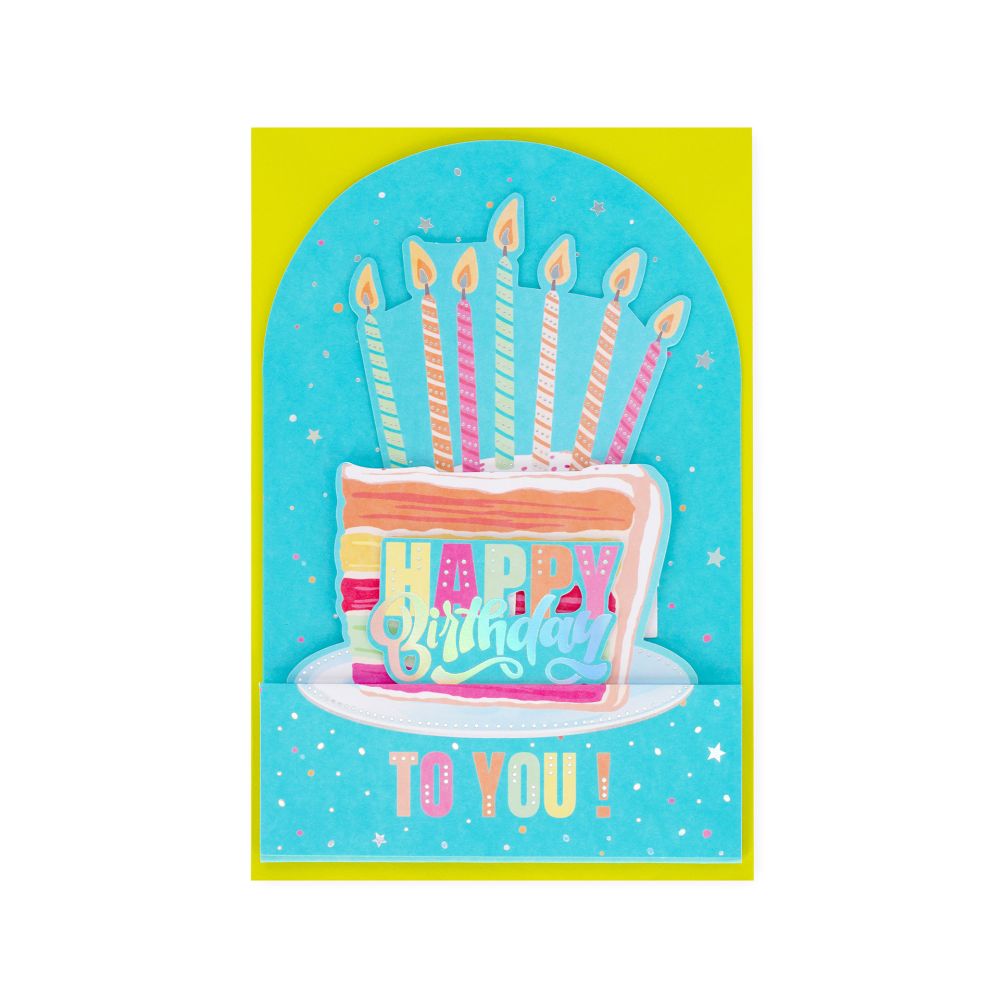 Popup Greeting card, Birthday cake, Happy Birthday to you! (BGPU0006) - 2