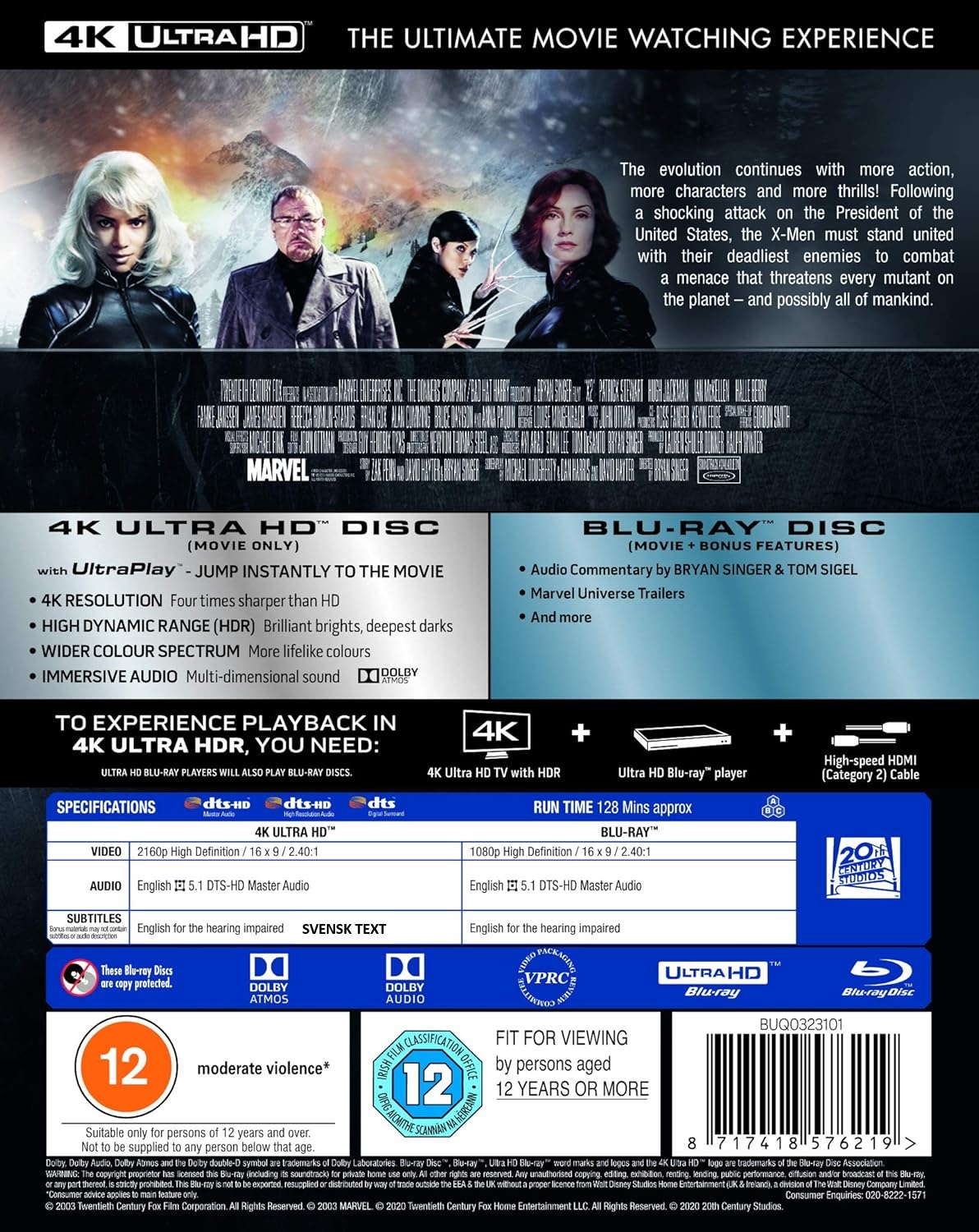 X-Men 2 (4K Ultra HD + Blu-ray) - 2