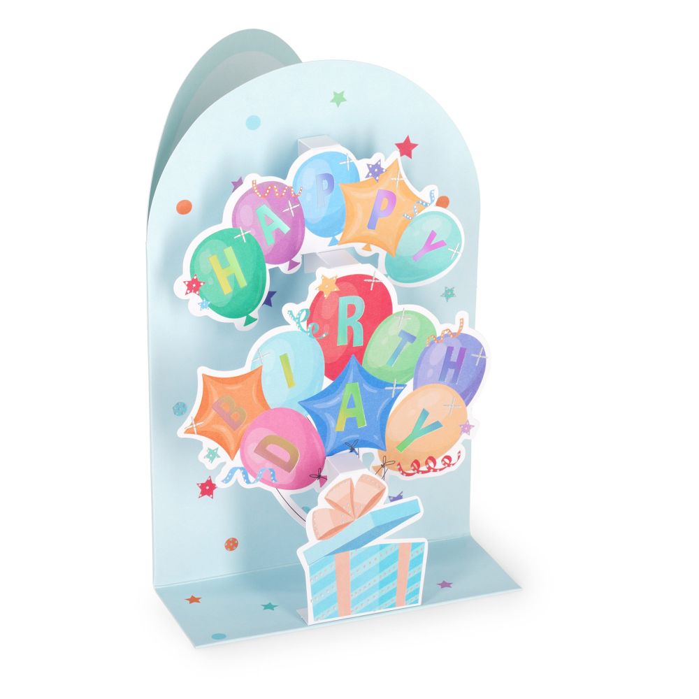 Popup Greeting card, Balloons, Happy Birthday to you (BGPU0009)