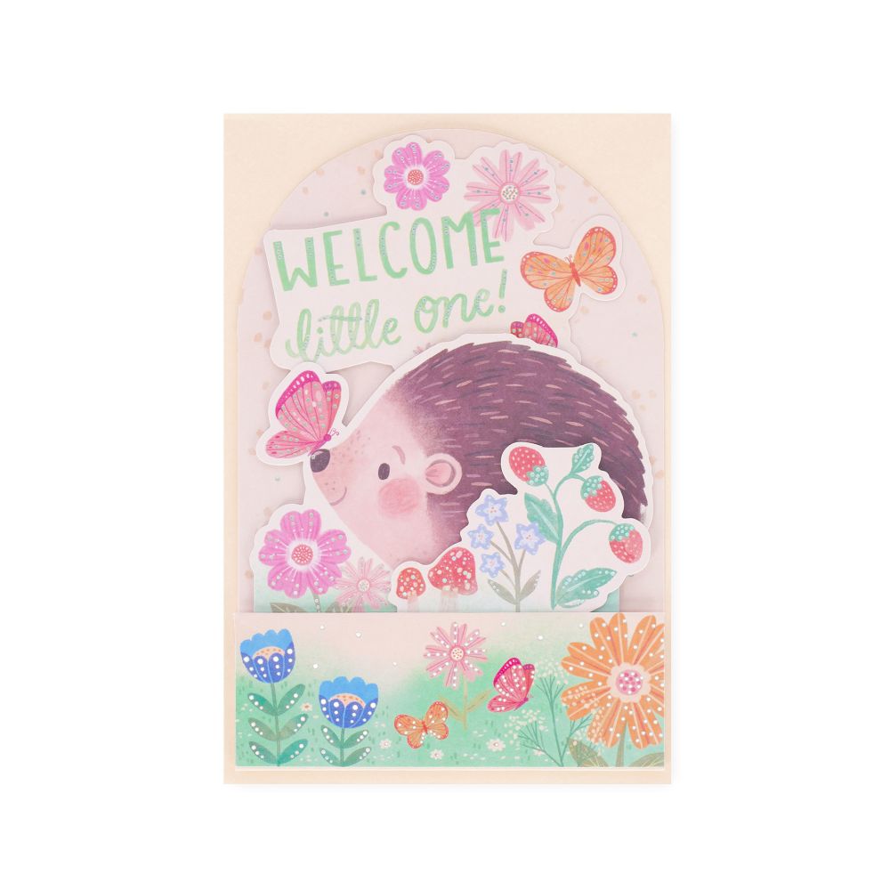 Popup Greeting card, Baby born, Welcome Little one! (BGPU0014) - 2