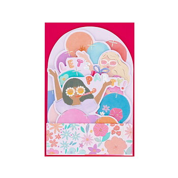 Popup Greeting card, Party Girls, Let´s Party! (BGPU0019)