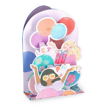 Popup Greeting card, Party Girls, Let´s Party! (BGPU0019)