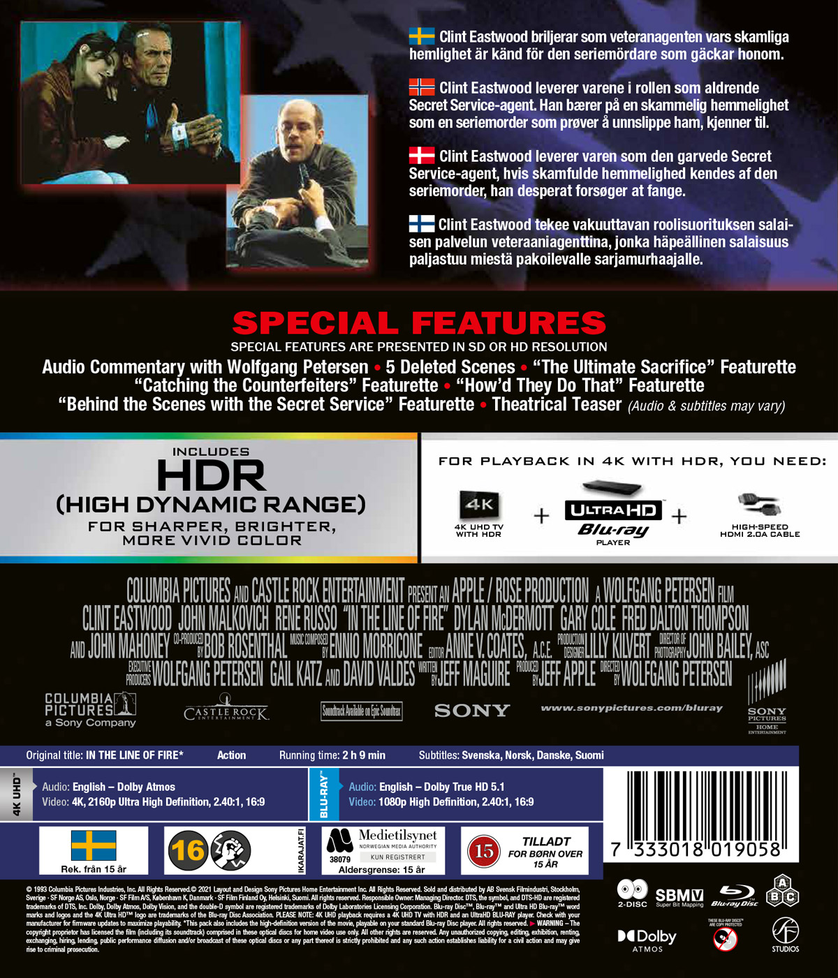 I Skottlinjen (4K  Ultra HD + Blu-ray) - 2