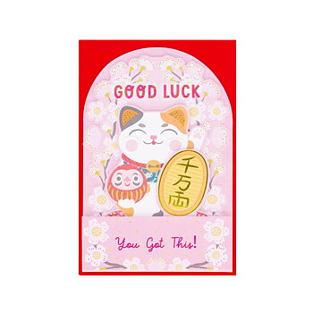 Popup Greeting card, Kitty, Good Luck, You got this! (BGPU0021)