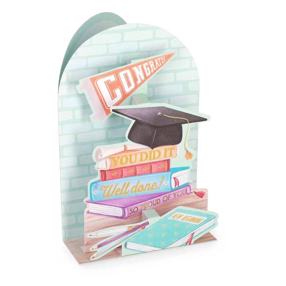Popup Greeting card, Graduation books, Congrats!, You did it, Well done (BGPU0025)