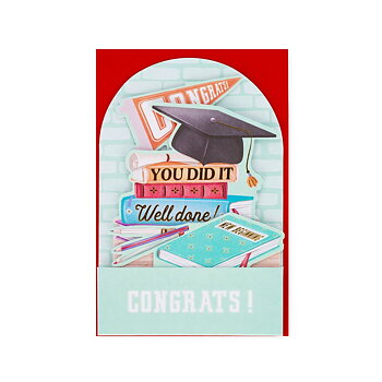 Popup Greeting card, Graduation books, Congrats!, You did it, Well done (BGPU0025)