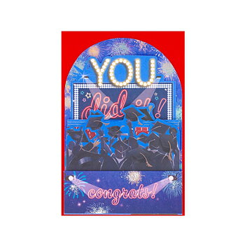 Popup Greeting card, Graduation party, You did it, Congrats! (BGPU0026)