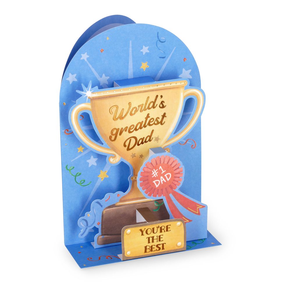 Popup Greeting card, Worlds greatest Dad, You´re the best (BGPU0028)
