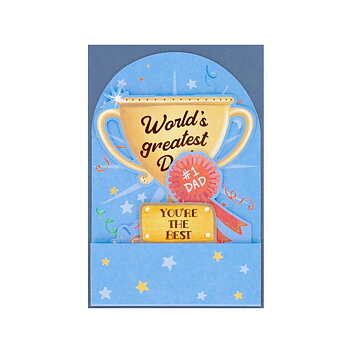 Popup Greeting card, Worlds greatest Dad, You´re the best (BGPU0028)