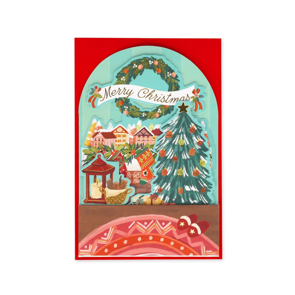 Popup Greeting card, Xmas, Fireplace, Merry Christmas (BGPXS0002) - 2