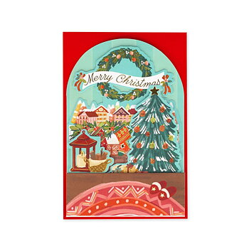 Popup Greeting card, Xmas, Fireplace, Merry Christmas (BGPXS0002)