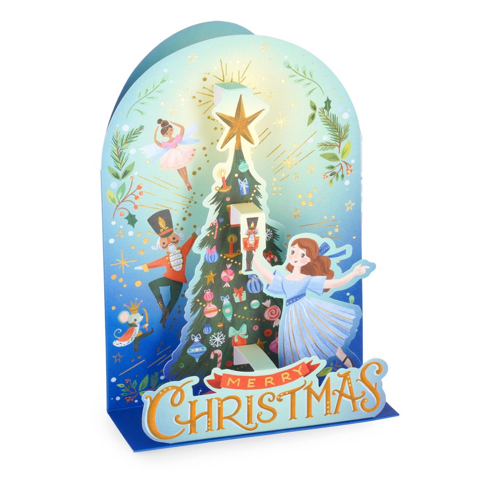 Popup Greeting card, Xmas, Xmas Tree, Merry Christmas and a Happy New Year (BGPXS0005)