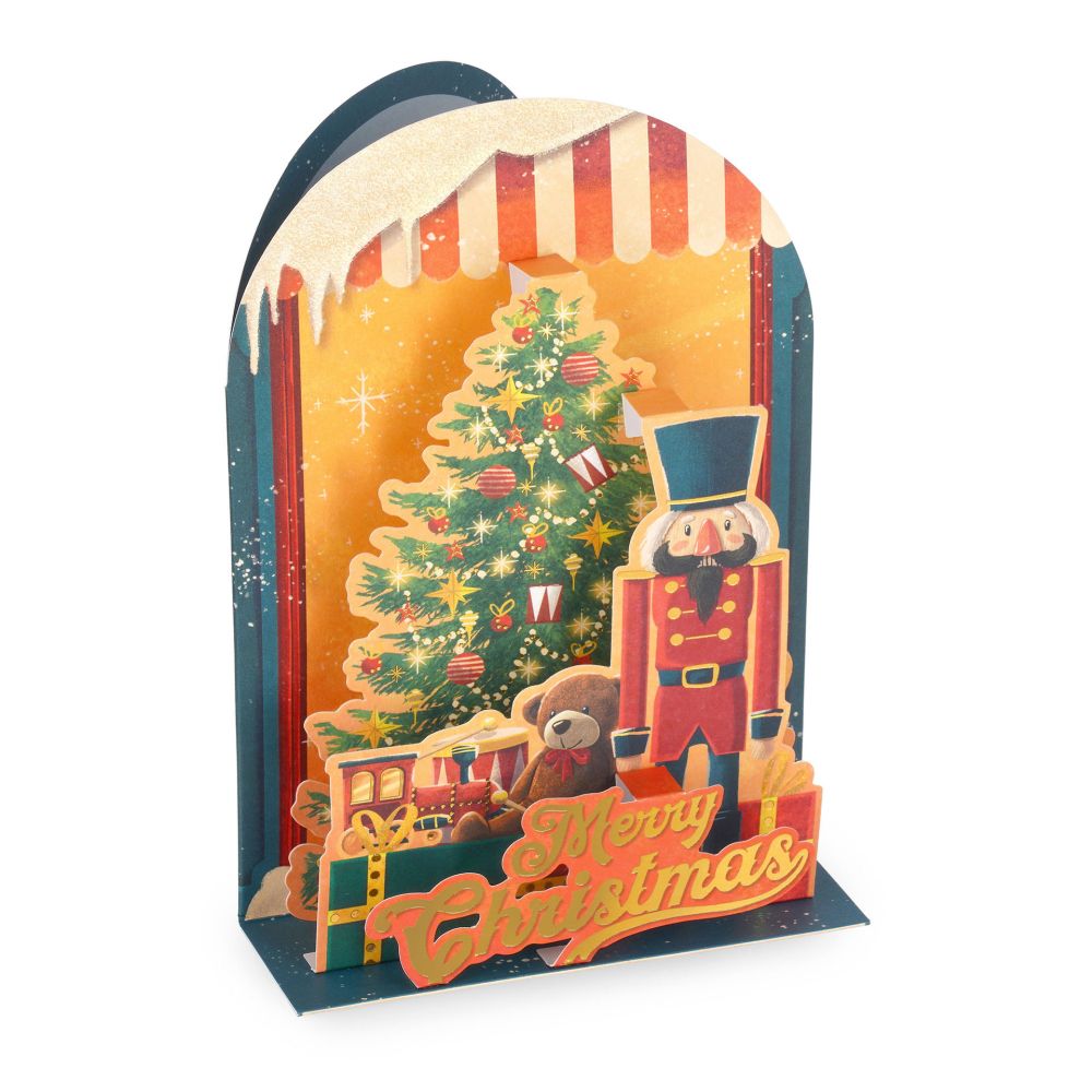 Popup Greeting card, Xmas, Nutcracker, Merry Christmas and a Happy New Year (BGPXS0007)