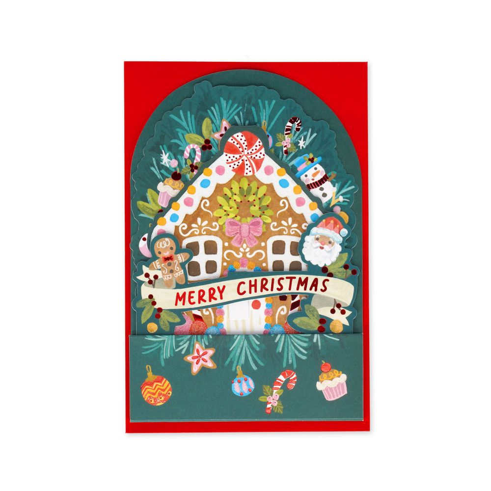 Popup Greeting card, Xmas, Gingerbread house, Merry Christmas (BGPXS0008) - 2