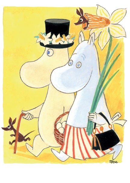 Moomin Wooden Card - Daffodil