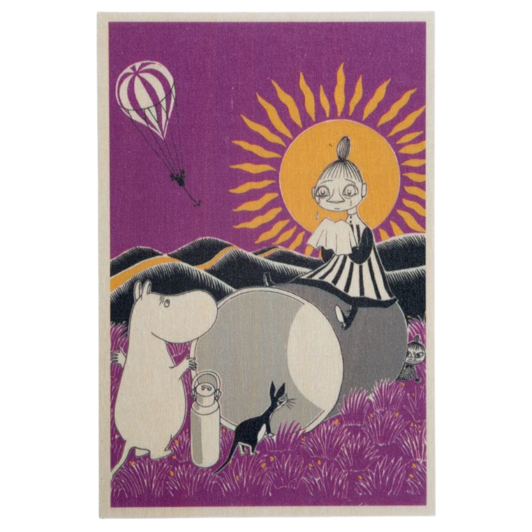Moomin Wooden Card - Mymble is crying