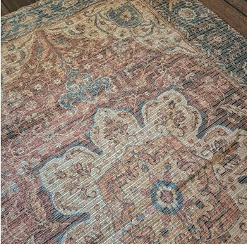 Matta Vintage Rustic Jute blandning lantlig stil Gårdsromantik