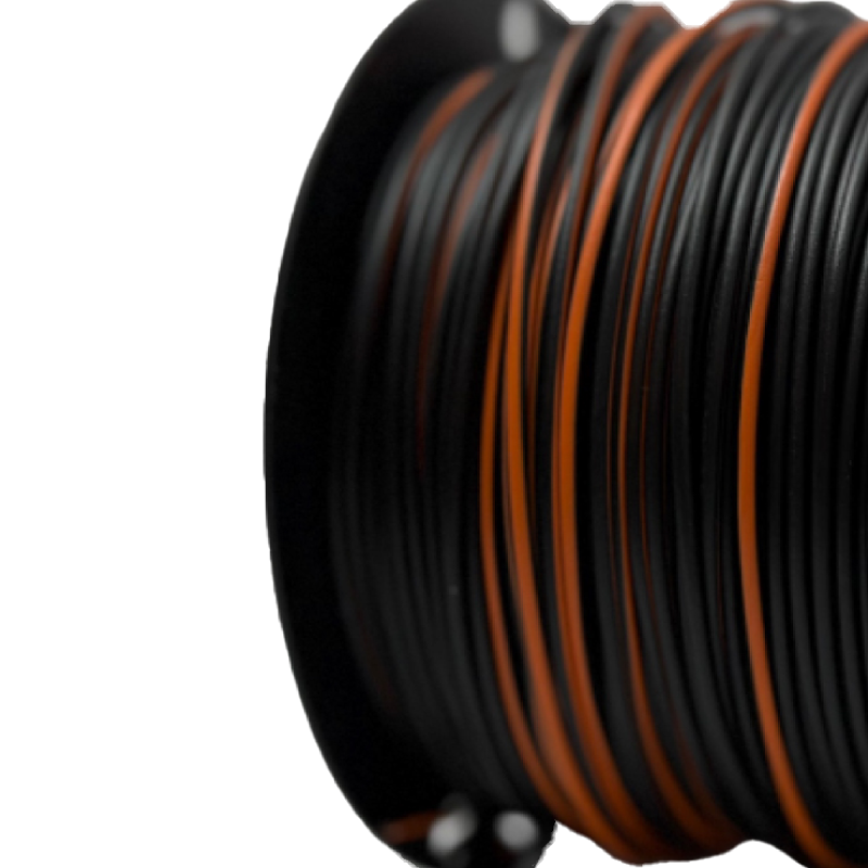 Two-color cable 1.5mm Black / Orange