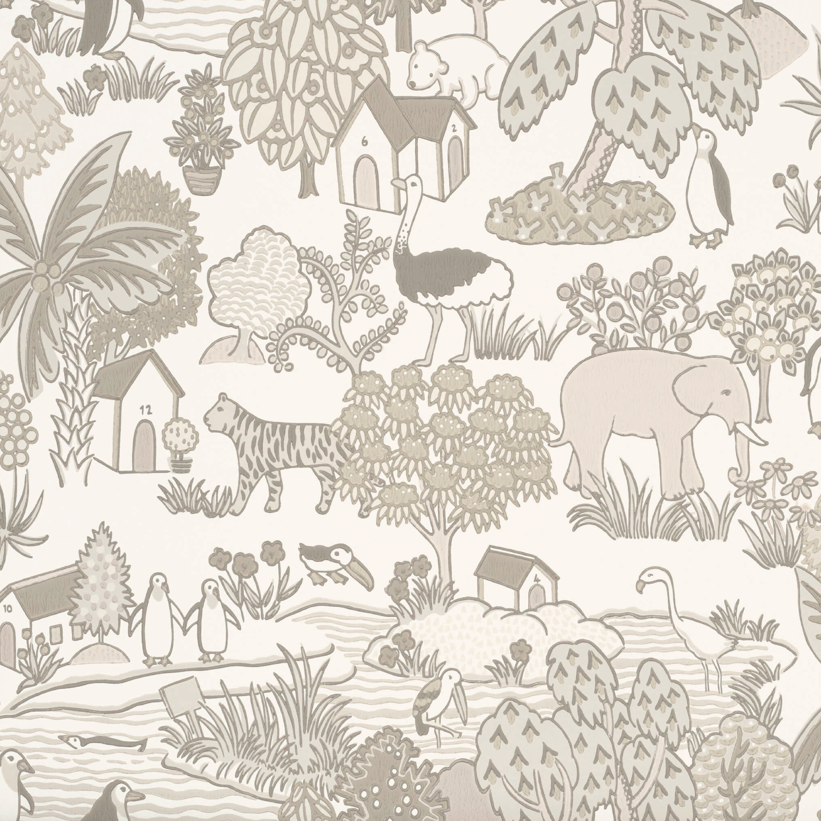 TAPET ANIMAL KINGDOM, Portland Stone