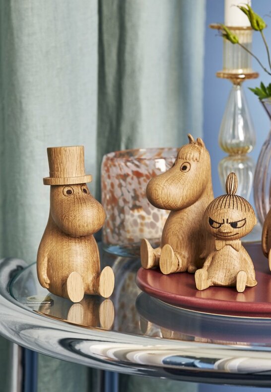 Mumin Träfigur (EK) - Muminpappa 10 cm - 4