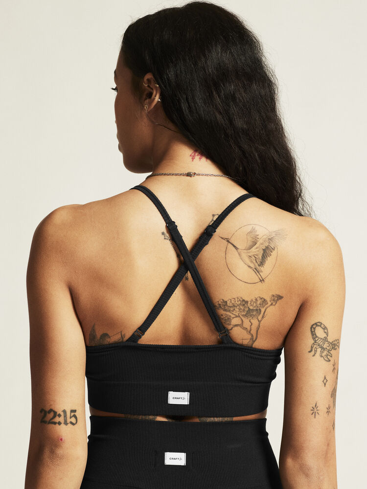 Collective Rib Strap Sports bra W - 9