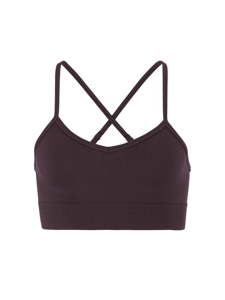 Collective Rib Strap Sports bra W - 14